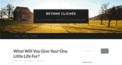 Desktop Screenshot of beyondcliches.com